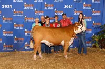 Macy Goodson Breck Faught Reserve Champion Light Weight Polled 2014 Houston